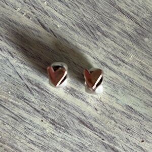 Set of 2 Freehand Heart Clip Charms